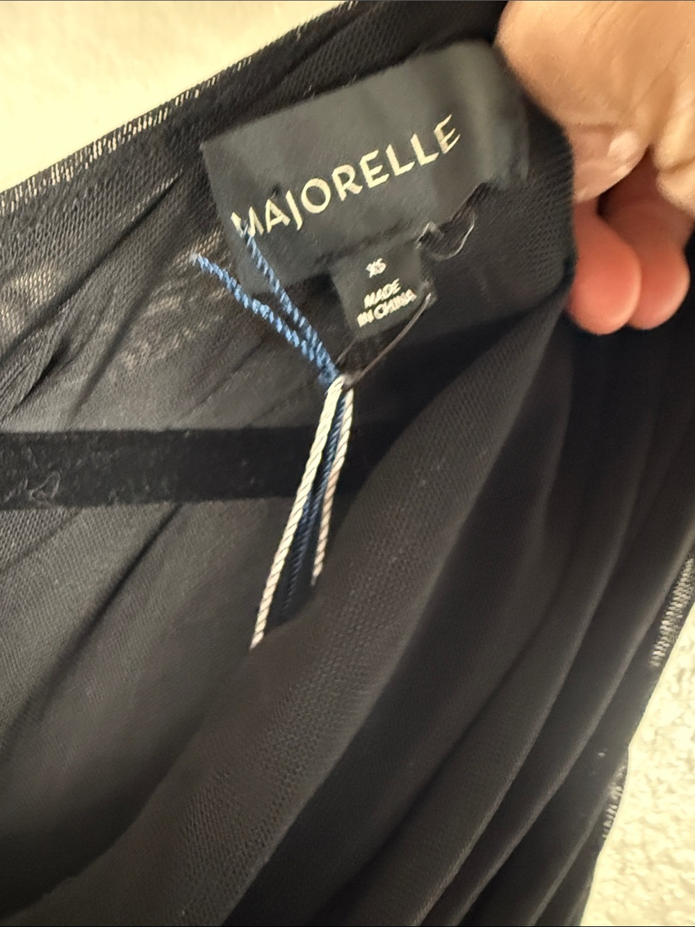 MAJORELLE Manon Dress in Black - Picture 6 of 9
